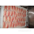 Filetes de tilapia congelados pescado con paquete de vacunas